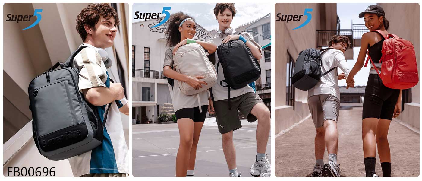 کوله پشتی سوپر فایو مدل Super5 FB00696 مناسب لپ تاپ 15.6 اینچی